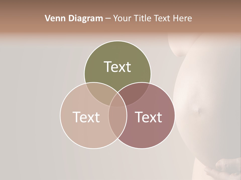 Hold Abdomen Young PowerPoint Template