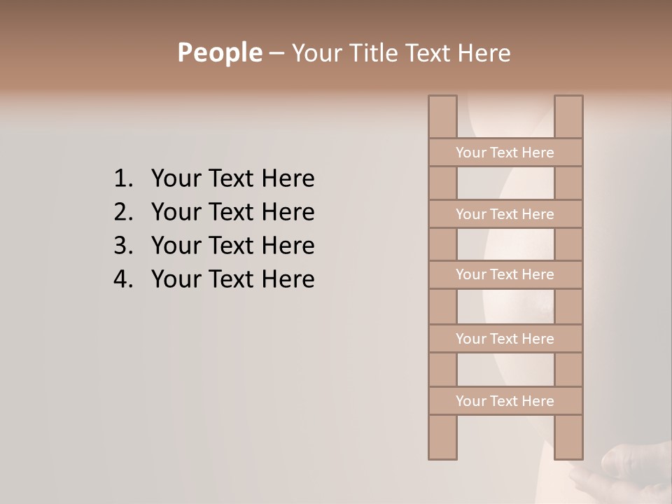 Hold Abdomen Young PowerPoint Template