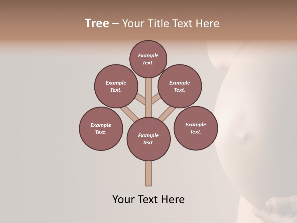 Hold Abdomen Young PowerPoint Template