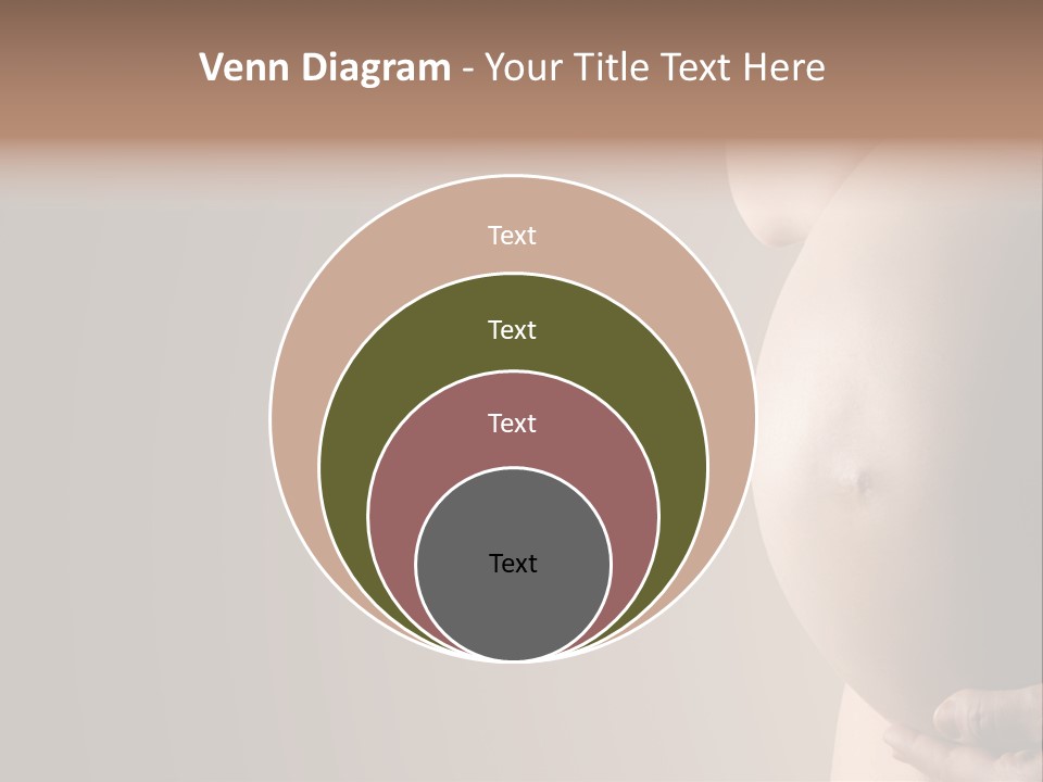 Hold Abdomen Young PowerPoint Template