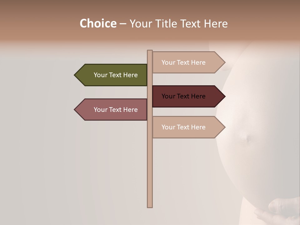 Hold Abdomen Young PowerPoint Template