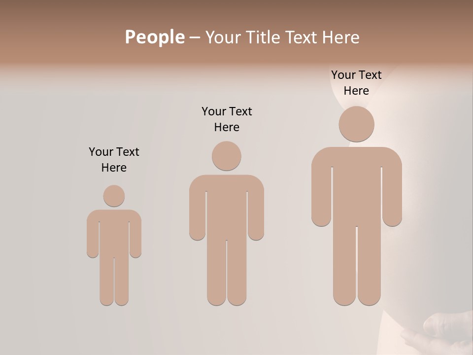 Hold Abdomen Young PowerPoint Template