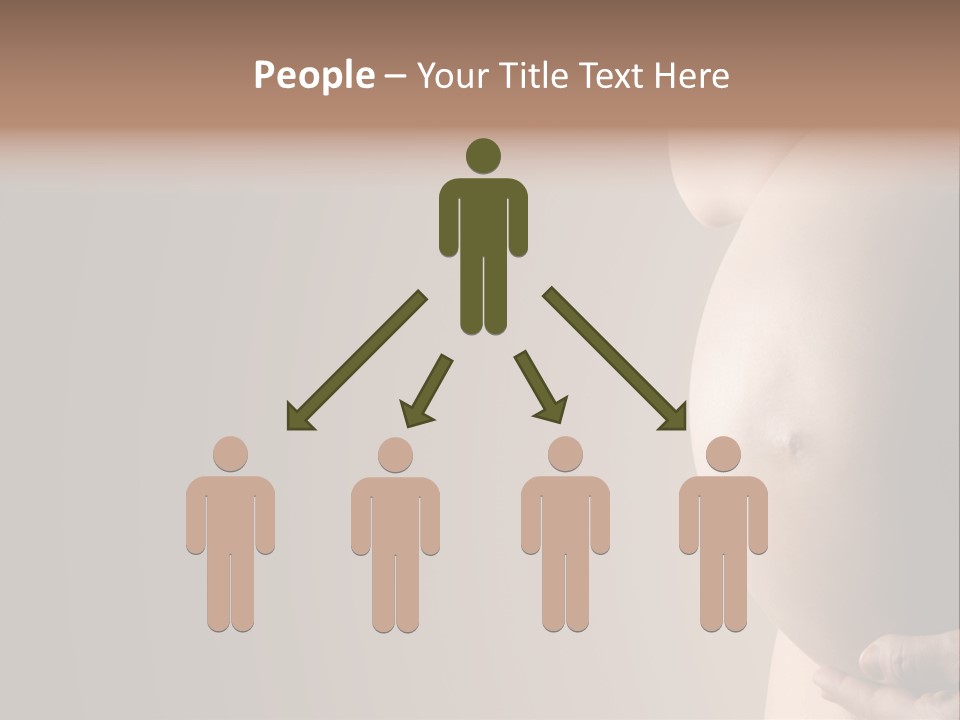 Hold Abdomen Young PowerPoint Template