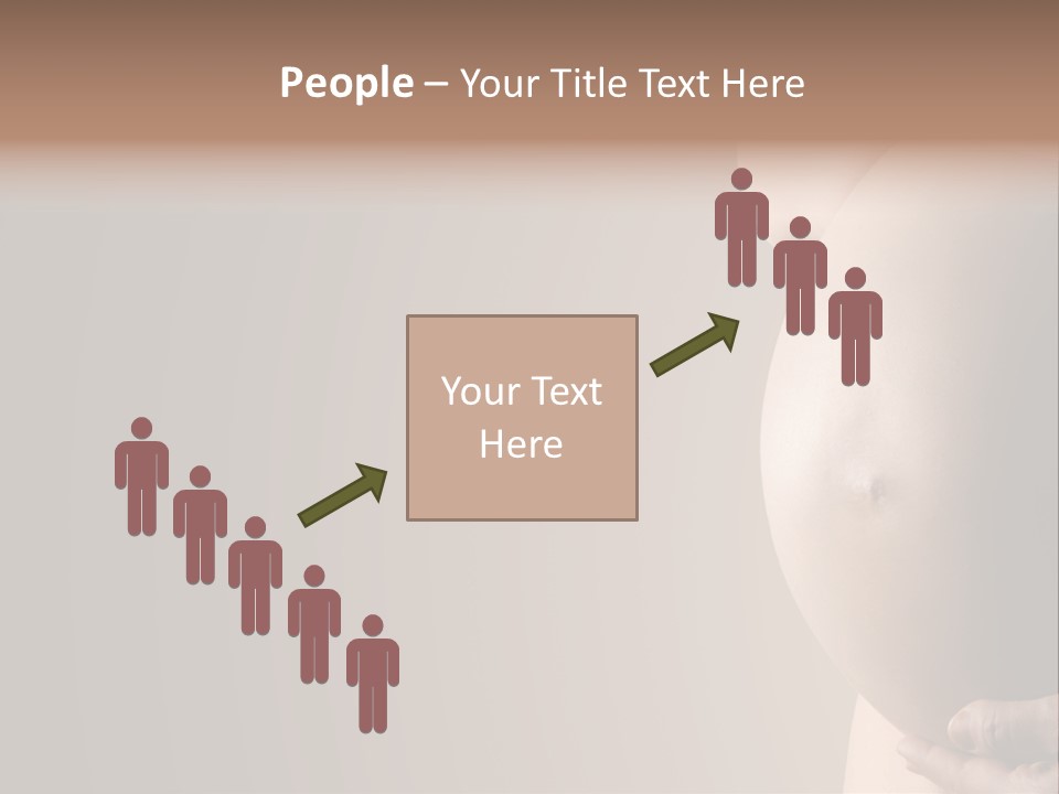 Hold Abdomen Young PowerPoint Template