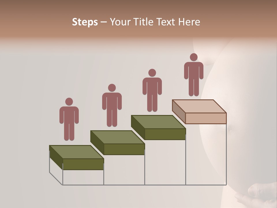 Hold Abdomen Young PowerPoint Template