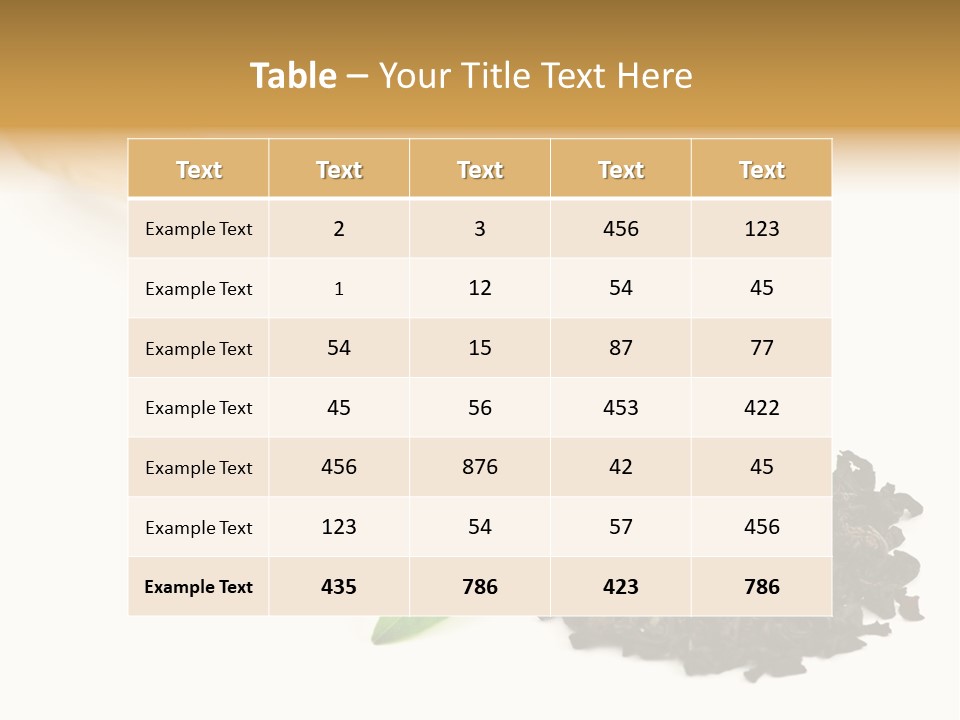 Antioxidant Tannin Herb PowerPoint Template
