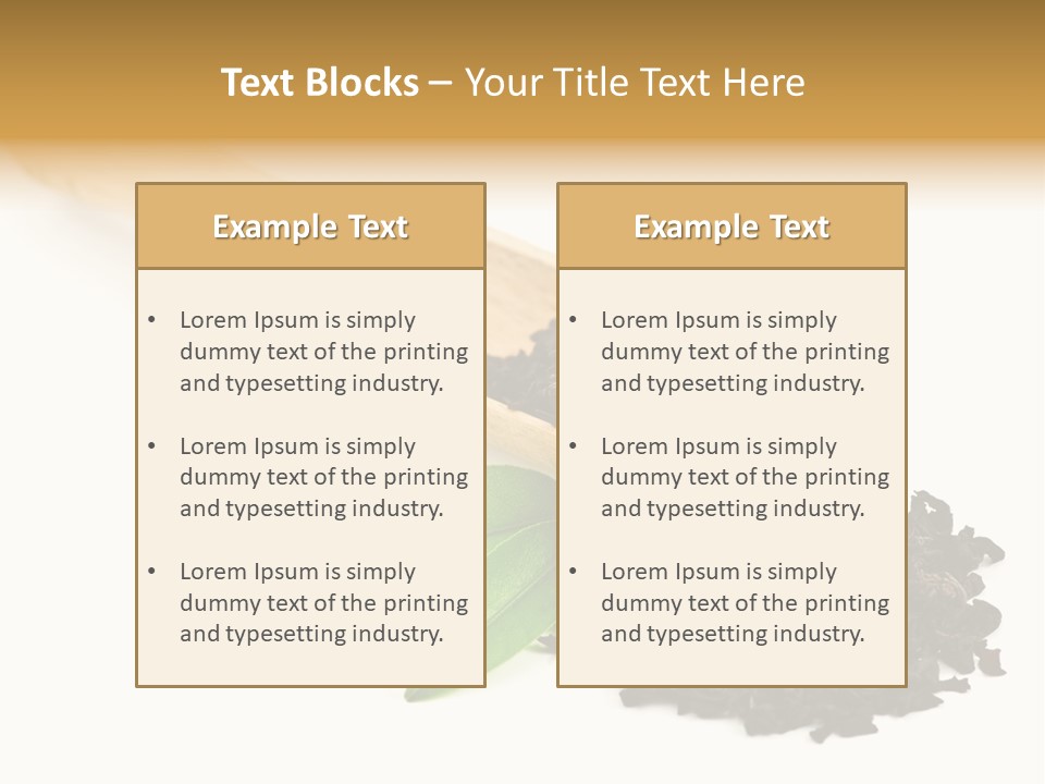 Antioxidant Tannin Herb PowerPoint Template