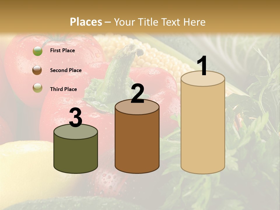 Garden Market Recipe PowerPoint Template