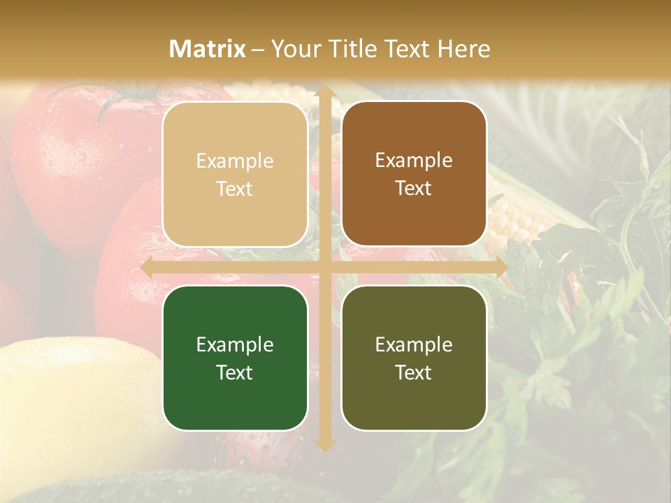 Garden Market Recipe PowerPoint Template