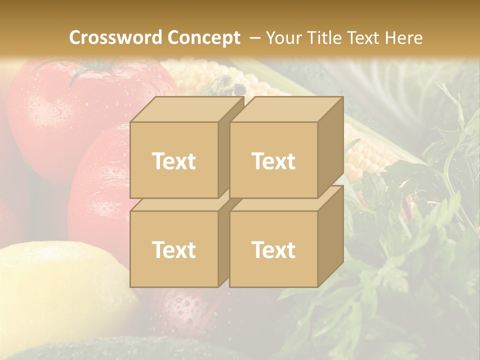 Garden Market Recipe PowerPoint Template