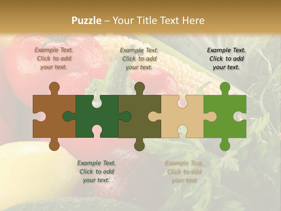 Garden Market Recipe PowerPoint Template