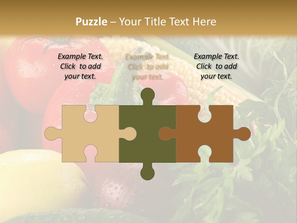 Garden Market Recipe PowerPoint Template