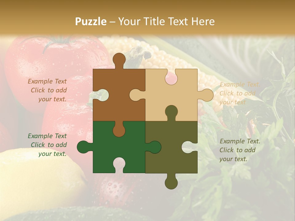 Garden Market Recipe PowerPoint Template