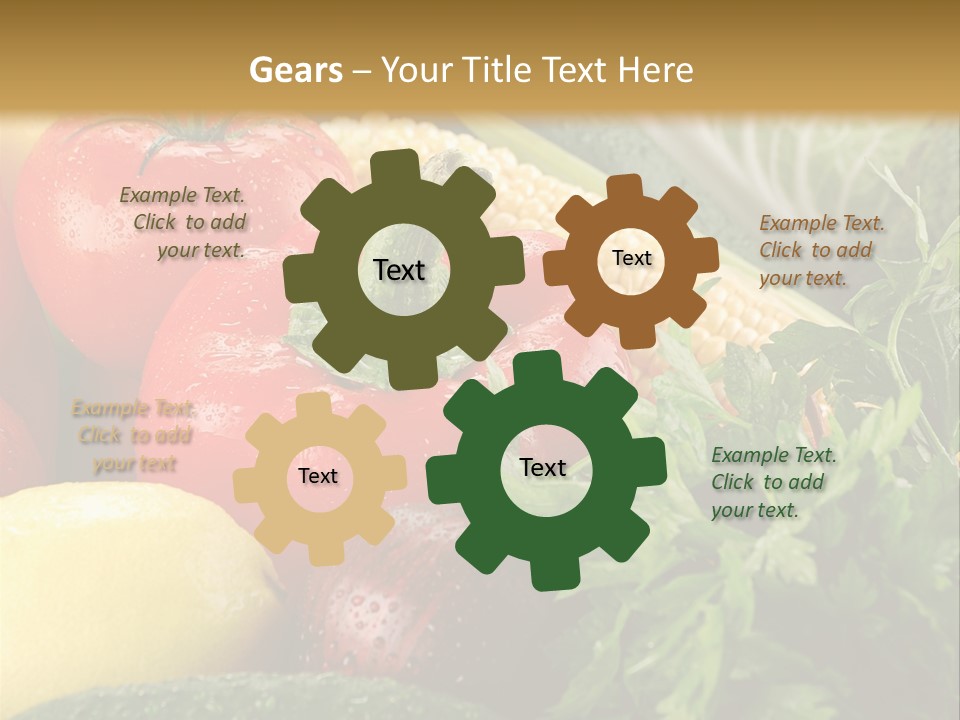 Garden Market Recipe PowerPoint Template