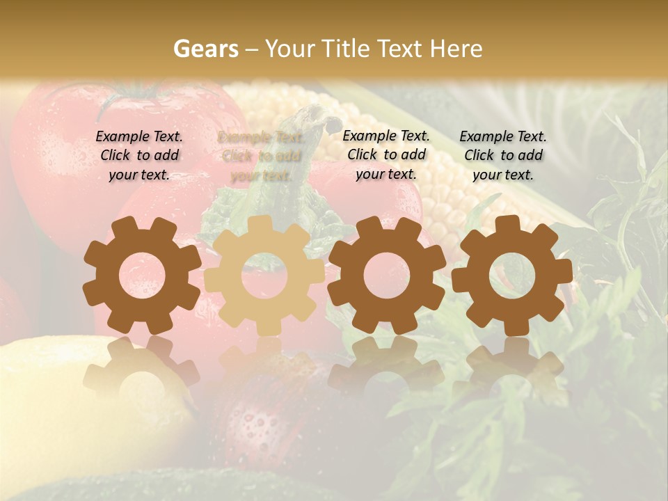 Garden Market Recipe PowerPoint Template