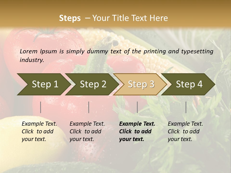 Garden Market Recipe PowerPoint Template
