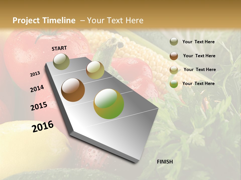 Garden Market Recipe PowerPoint Template