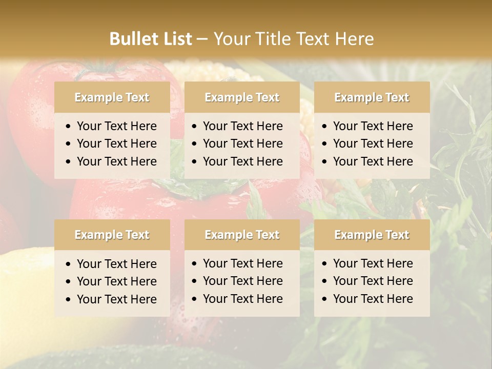 Garden Market Recipe PowerPoint Template