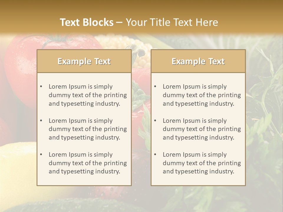 Garden Market Recipe PowerPoint Template