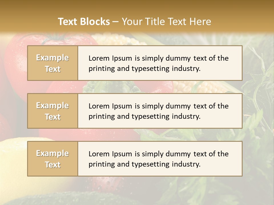 Garden Market Recipe PowerPoint Template