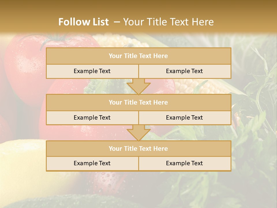 Garden Market Recipe PowerPoint Template