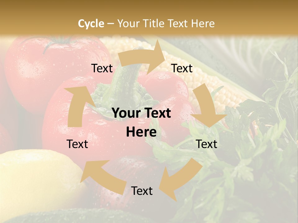 Garden Market Recipe PowerPoint Template