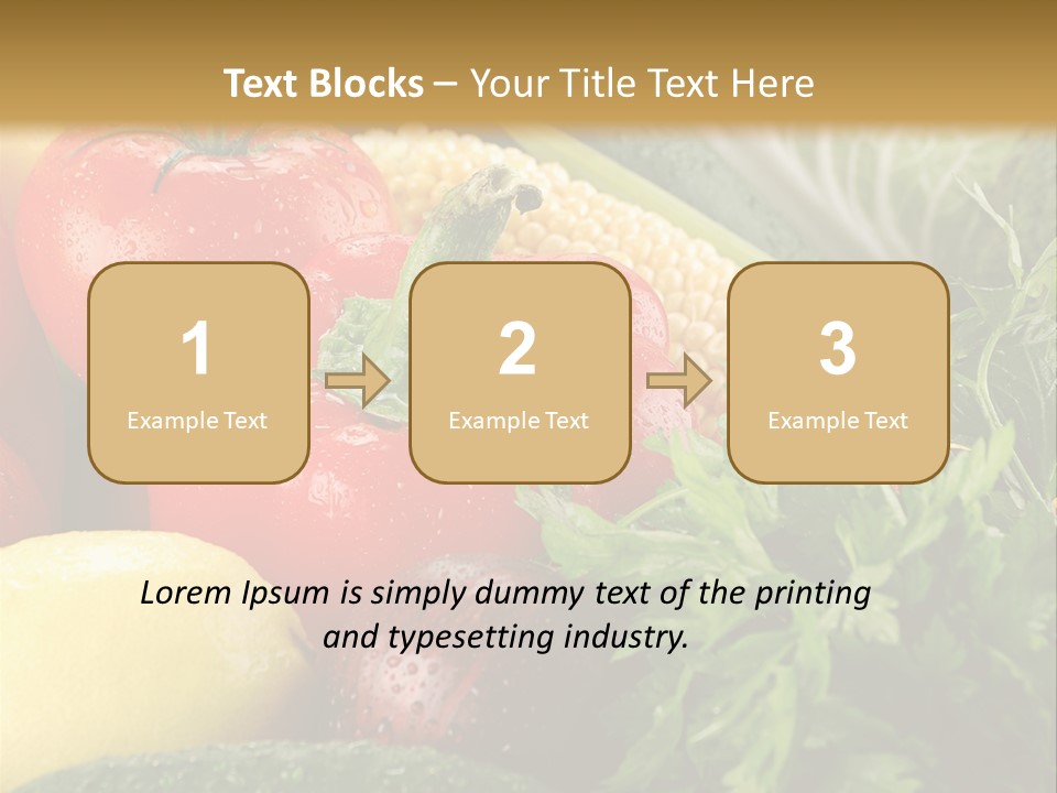 Garden Market Recipe PowerPoint Template