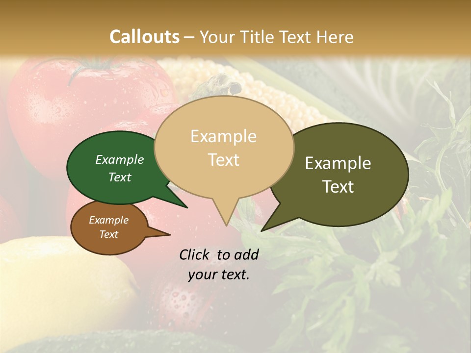 Garden Market Recipe PowerPoint Template