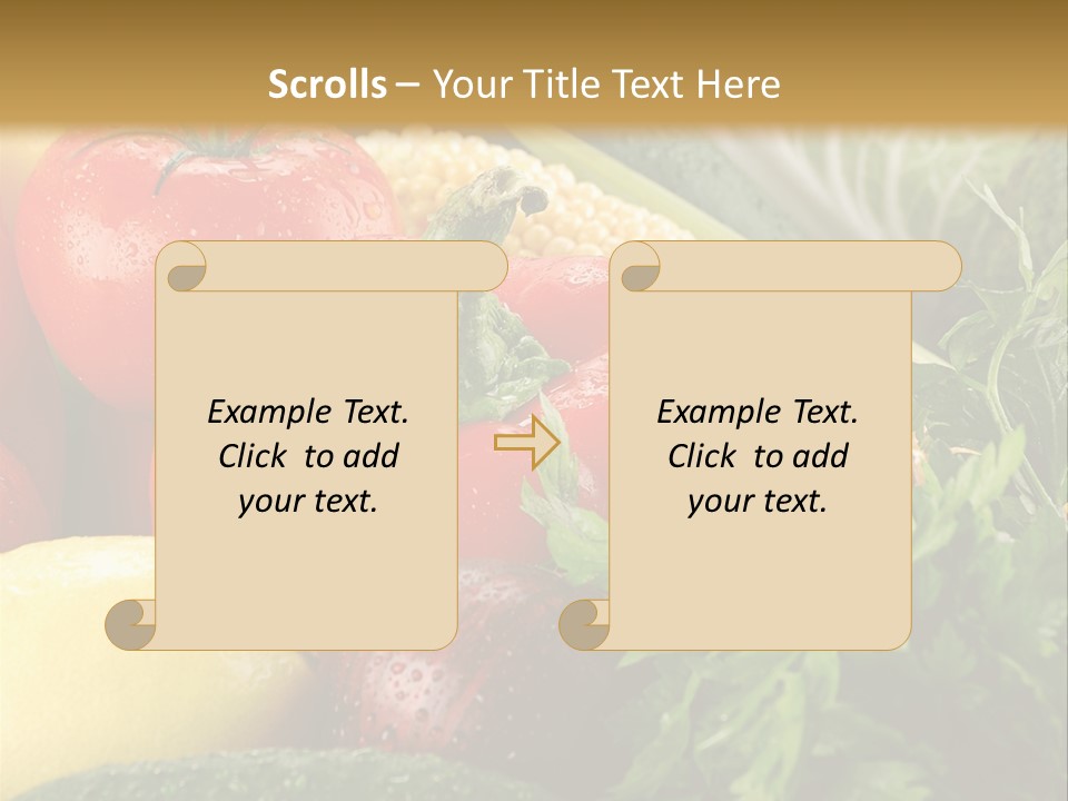 Garden Market Recipe PowerPoint Template