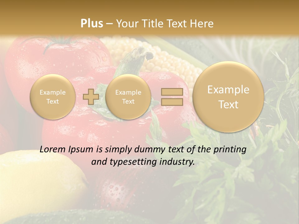 Garden Market Recipe PowerPoint Template