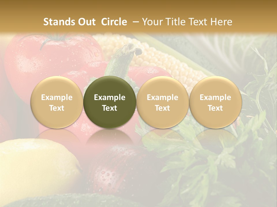 Garden Market Recipe PowerPoint Template