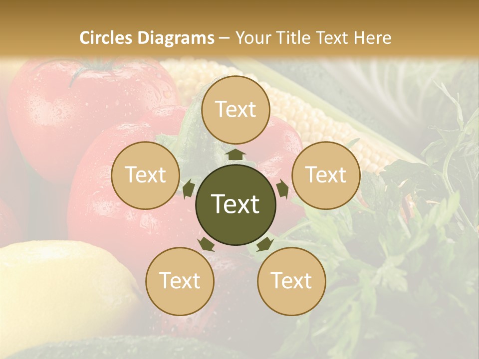 Garden Market Recipe PowerPoint Template