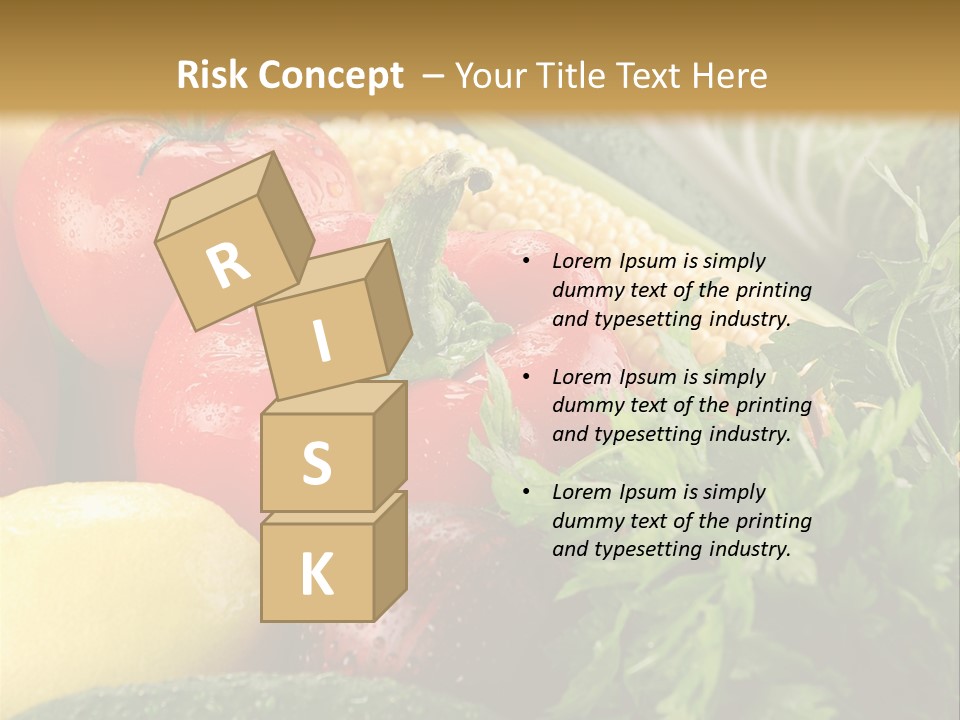 Garden Market Recipe PowerPoint Template