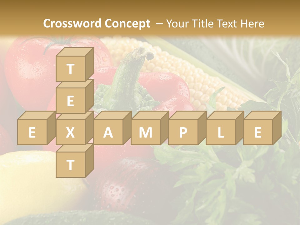 Garden Market Recipe PowerPoint Template