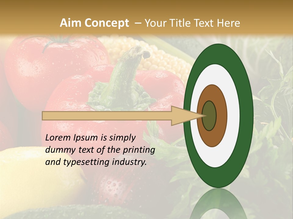 Garden Market Recipe PowerPoint Template