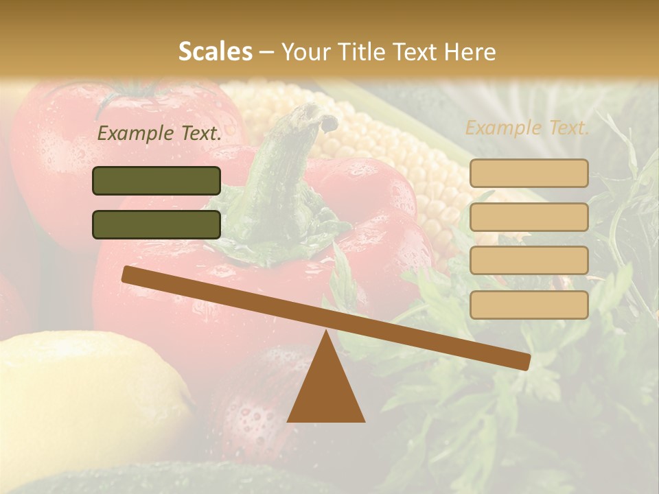 Garden Market Recipe PowerPoint Template