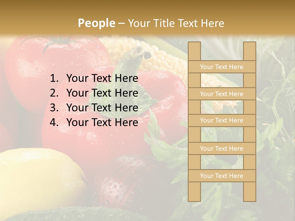 Garden Market Recipe PowerPoint Template