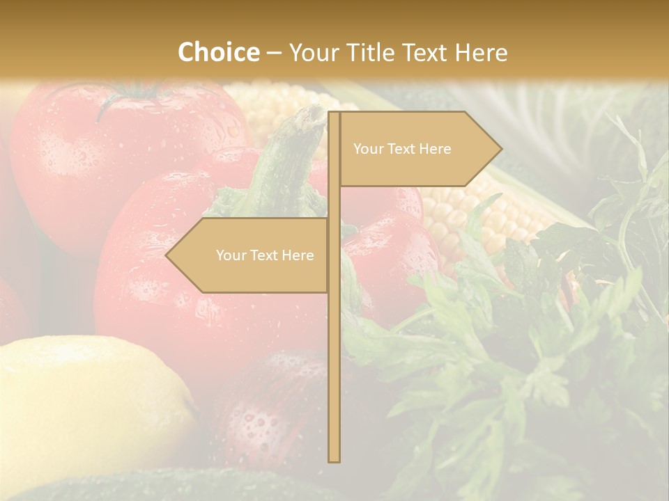 Garden Market Recipe PowerPoint Template