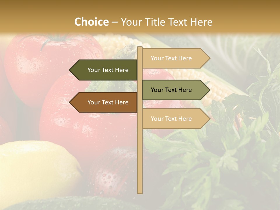 Garden Market Recipe PowerPoint Template