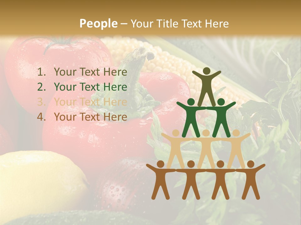 Garden Market Recipe PowerPoint Template