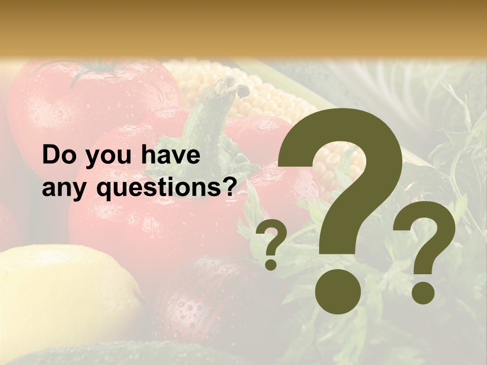 Garden Market Recipe PowerPoint Template