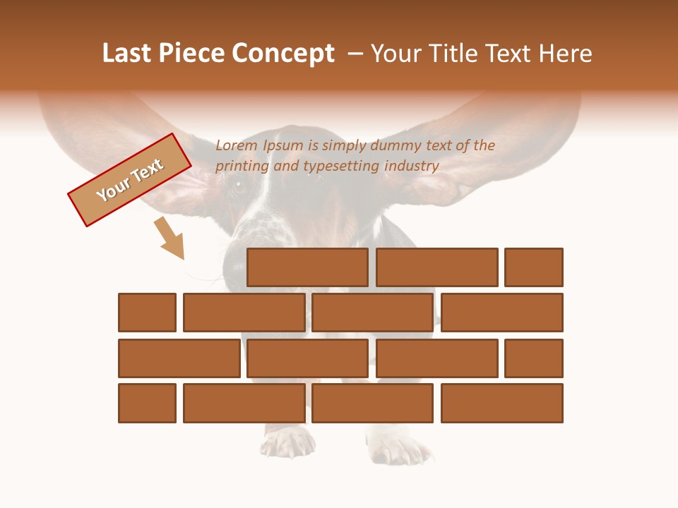 Isolated Humor Tongue PowerPoint Template