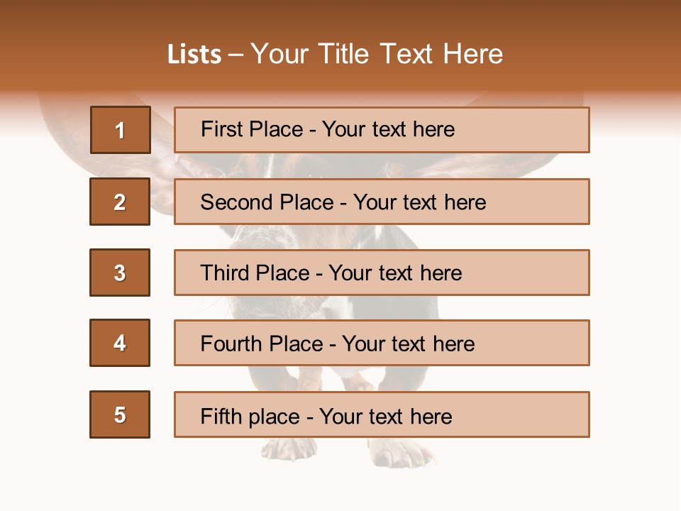 Isolated Humor Tongue PowerPoint Template