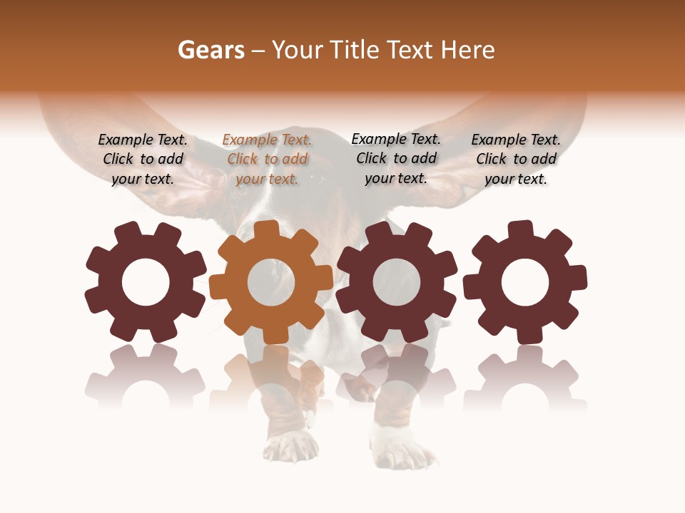 Isolated Humor Tongue PowerPoint Template