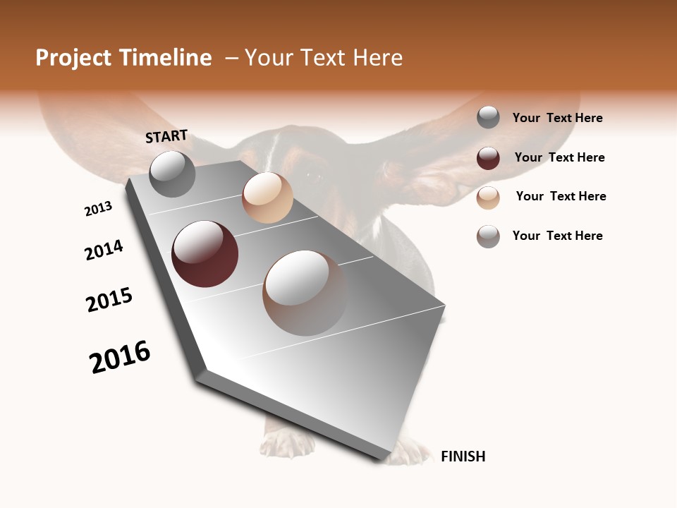 Isolated Humor Tongue PowerPoint Template
