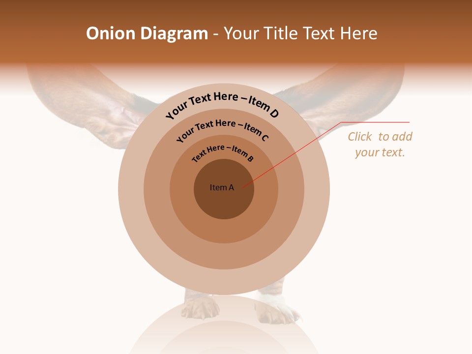 Isolated Humor Tongue PowerPoint Template