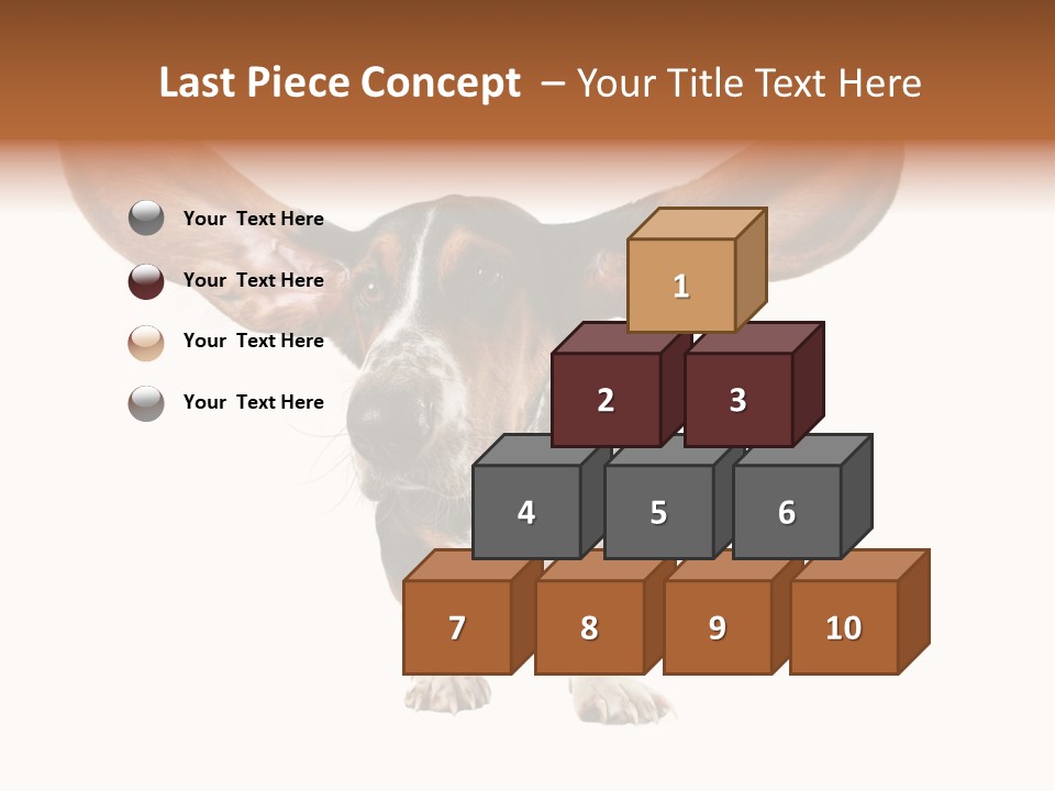 Isolated Humor Tongue PowerPoint Template