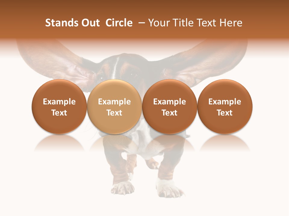 Isolated Humor Tongue PowerPoint Template