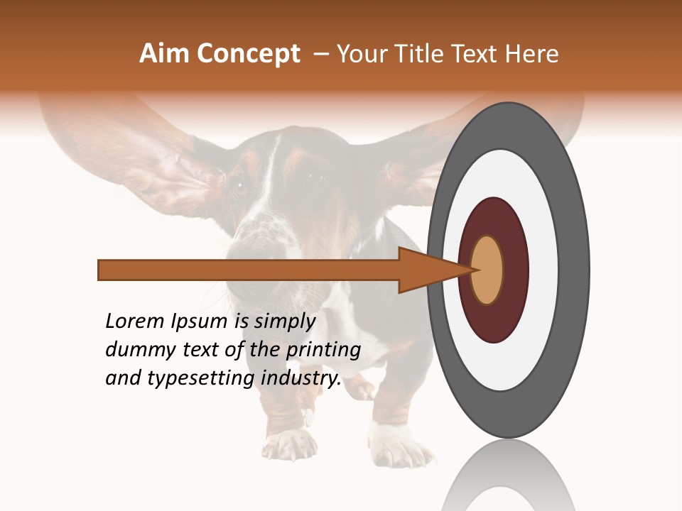 Isolated Humor Tongue PowerPoint Template