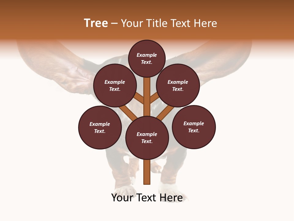 Isolated Humor Tongue PowerPoint Template